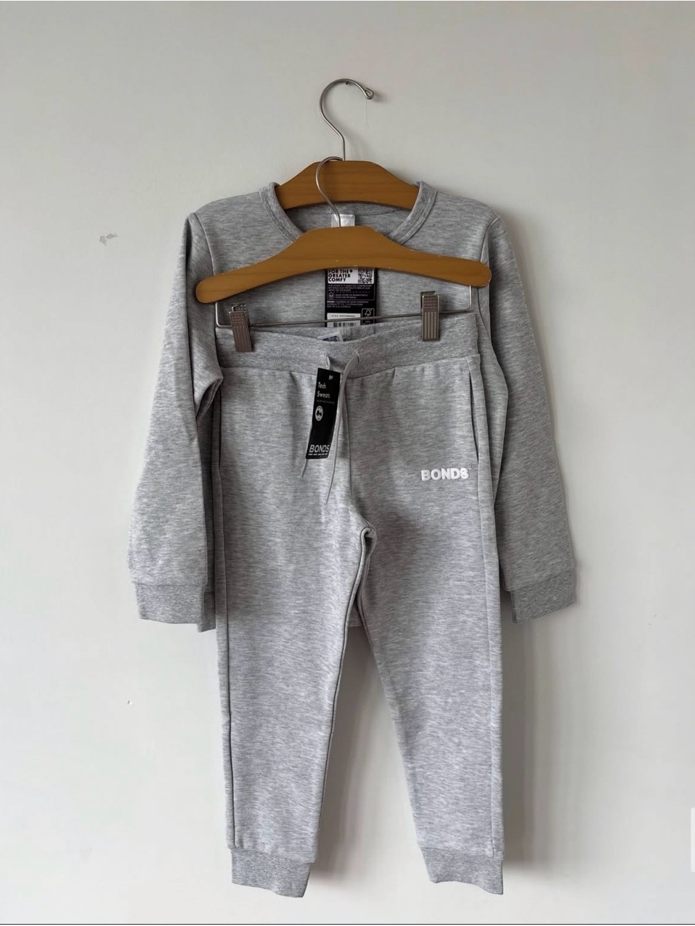 Bonds Kids Light Grey Jogger Set